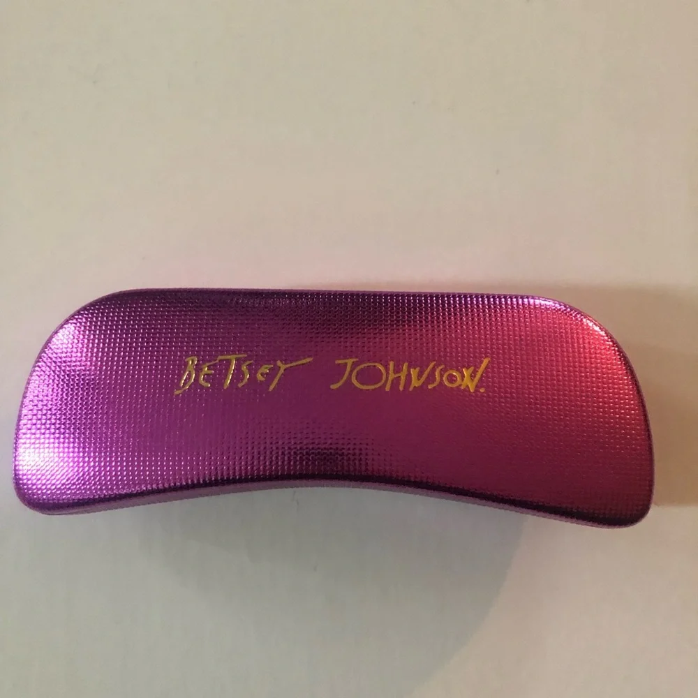 Betsey Johnson Pink Glasses Case